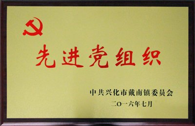喜訊——熱烈祝賀江蘇星火特鋼有限公司黨支部被戴南鎮(zhèn)黨委授予“先進(jìn)黨組織”稱號